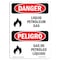 Signmission Safety Sign, OSHA Danger, 10" Height, Rigid Plastic, Liquid Petroleum Gas, Spanish OS-DS-P-710-VS-2030 - alternate 1